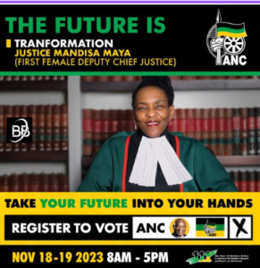 Mandisa Maya ANC Poster